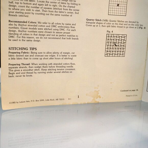 Short and Sweet 60 Miniature Sayings in Counted Cross Stitch Leisure Arts 352 - Picture 4 of 6